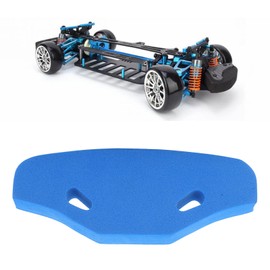 1/10 RC Car Front Bumper, RC Car Sponge Foam Front Bumper Anti-Collision, for Tami.ya TT01 TT02 1/10 RC Model Car (Blue)