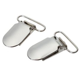 Totority 25pcs Pacifier Clips Metal Suspender Clips for Pacifier and Baby Accessories Protective Plastic Insert