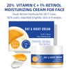 Retinol Vitamin C Cream, Face Moisturizer For Face, 2 In