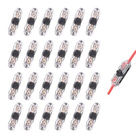 Mavelovs Low Voltage Wire Connectors, Wire Tap 20-24 Gauge Wire Connectors Splicer, I Type 2 Pins 24 Pack