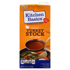 Kitchen Basics Original Turkey Stock, Gluten Free, 32 oz. Carton, (Pack of 6)