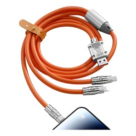 Cable De Datos De Carga Rápida 120w Para Todos Los Teléfonos Naranja