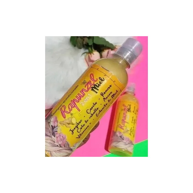 Shampoo 2 En 1 Jengibre Vitamina E Rapunzel Crecimiento