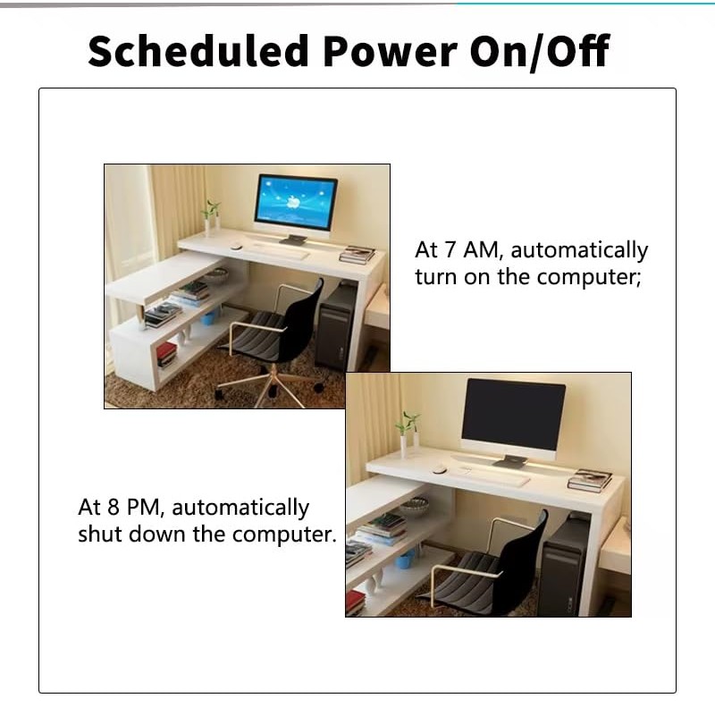 Huacaoe Smart PC Boot Button, WiFi Remote Power On/Off Switch