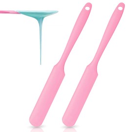 2 Pieces Non-stick Wax Spatulas Jar Spatulas Set, Hair Removal Waxing Applicator Easy to clean Reusable Scraper, Large Area Hard Wax Sticks for Body Use on Salon and Home Mixing Baking Scrapers
