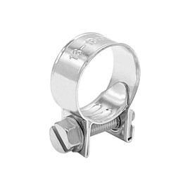 LAR-ME 7/16" Small Fuel Injection Hose Clamps, 20PCS Gas Line Hose Clamp, Adjustable Pipe Hose Clip Tube Clamps for Automotive,Agriculture,Plumbing, 5/8"-23/32" Dia