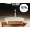 Align Carbide, UP Cut Router Bit, 1/8 Inch Cutting Diameter,