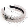 TEBIEKOY Ruffled Headband for Women Non Slip Fashion Flounce Headbands