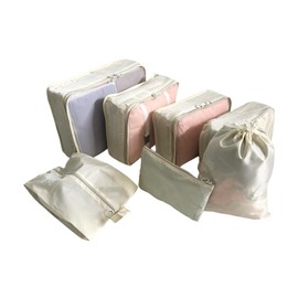 Augbunny Packing Cubes 7 -Piece-Set Travel Luggage Packing Organizers Set Waterproof Travel Essentials Clothes Shoes Cosmetics Toiletries Storage Bags