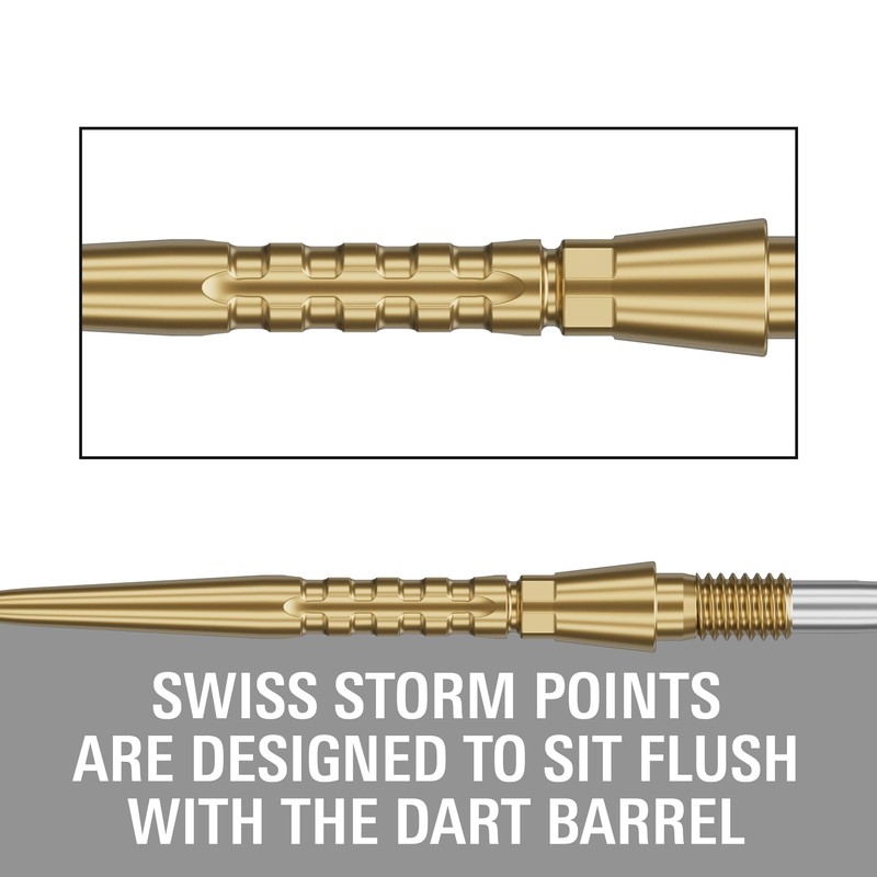 TARGET Darts Swiss Point Storm Dart Points, Surge (3 Pack