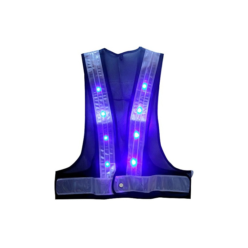 5916520 LED Safety Vest "Spark" Red Blue LED