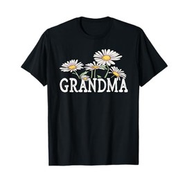 Grandma Floral Chamomile Design Grandma T-Shirt