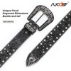 SUOSDEY Rhinestone Belt Men Women for Jeans Dress Western Cowgirl