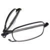 Foster Grant Microvision Folding Reader +2.50 Magnetic Case Retractable Temples