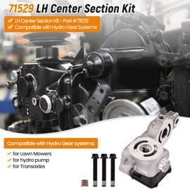 hodflop 71529 LH Center Section Kit w/Filter for Lawn Mowers Compatible with Hydro Gear Systems Part# HG-71529, HG-70864L 70864L