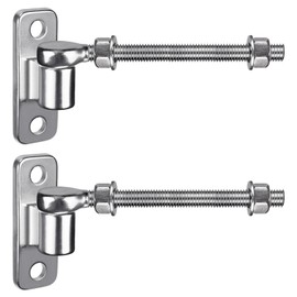 Insaga 304 Stainless Steel Gate Hinges Set - Heavy Duty 8'' J Bolt and Wall Mount Hinges, One Piece with Non-Welded for Long Lasting Fit Farm Fence Barn Gates, Load Capacity up to 500LB