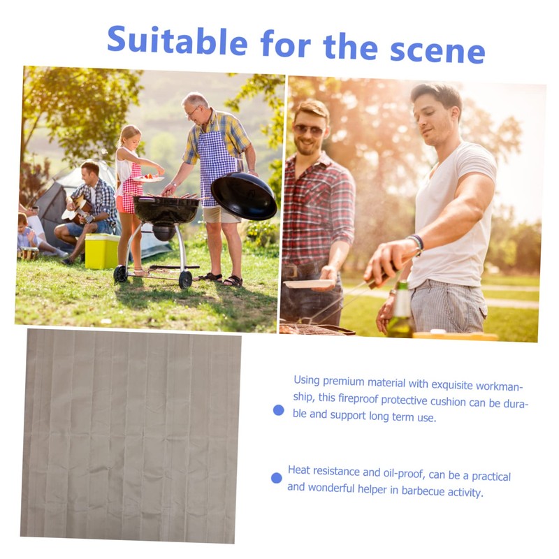 CAXUSD Fireproof Camping Fire Pit Mat Durable Outdoor Protection Pad