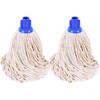 Socket Cotton Mop Heads Replacement Pack 2 Screw-In Super Absorbent
