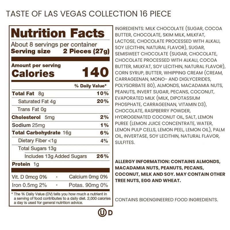 Ethel M Chocolates Taste Of Las Vegas Premium Collection 16-piece,