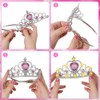 Vicloon 2PCS Light Up Princess Crown and Wands, Princess Dress