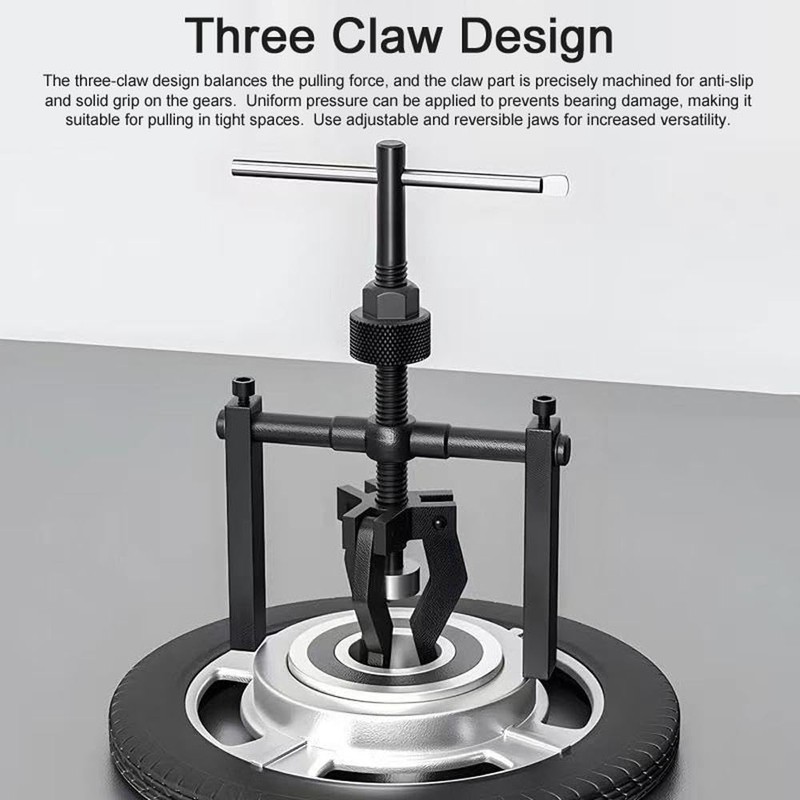 Autojack 3 Jaw Inner Bearing Puller Pilot Removal Tool Reversable
