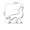 Wolf Cookie Cutter Stainless Steel 9.7cm