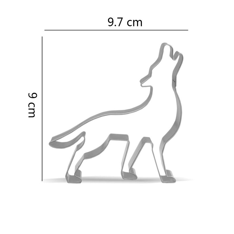 Wolf Cookie Cutter Stainless Steel 9.7cm