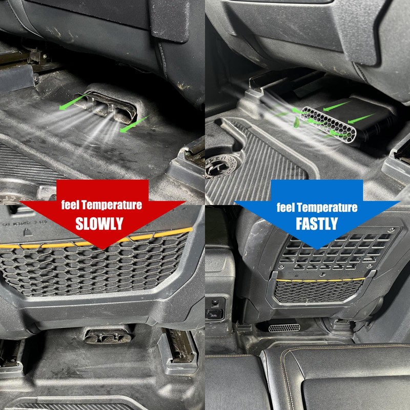 SUNPIE Under Seat Vent Deflectors Compatible with 2021 2022 2023
