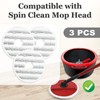 Mop Head Replacement Compatible with Vileda Spin and Clean Mop,3