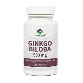 Ginkgo Biloba 500 mg 60 Capsules Memory and Concentration