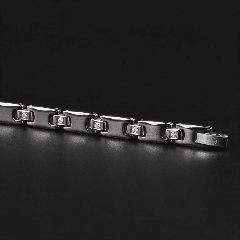 Germanium Bracelet, Magnetic Bracelet, Women's Pure Titanium (99.5%), Lightweight, Hypoallergenic,