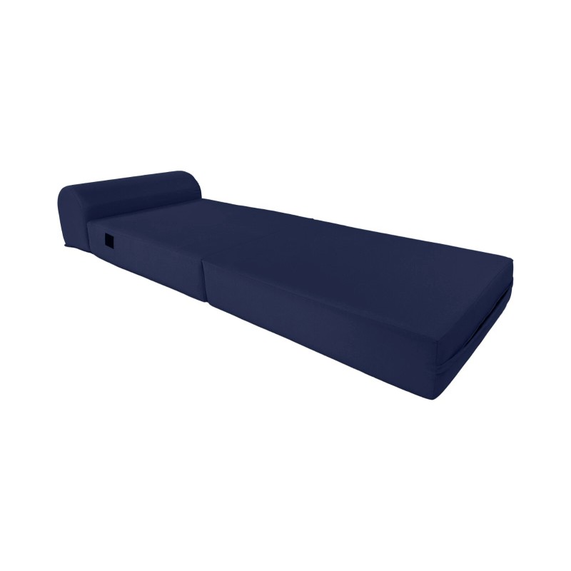 Danfuton Navy Sleeper Chair Folding Foam Beds, Portable Sleepover Sofa