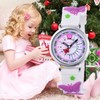 KZKR children's watch, girls, butterfly, children, learning watch, purple, cute