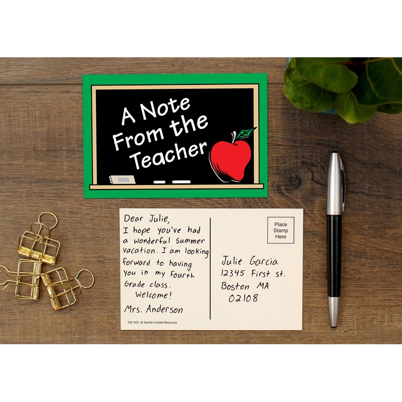 Teacher Created Resources A Note By Teacher Postcards (1202)