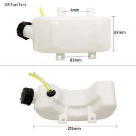 Plastic Fuel Tank Assembly for GX22 GX31 4 Stroke 31cc 39cc 139F 17511-ZM5-003 Lawnmower Strimmer Brush Cutter Grass Trimmer Mower