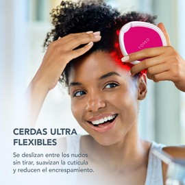 FOREO FLIP Play Cepillo 2 en 1 con Luz Roja, Desenredante y Fortalecedor, Estimula el cuero cabelludo