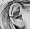 Boho silver ear cuff - Non pierced