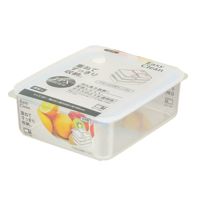 Pearl Metal HB-2632 Easy Clean Deep Sealed Storage Container, L,