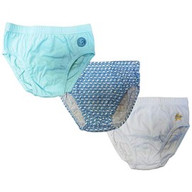 Inter Boy's Brief Bianco Azzurro Fantasia 4/5 Years