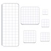 Luckkyme 6 Pieces Acrylic Stamp Block Clear Stamping Tools Set