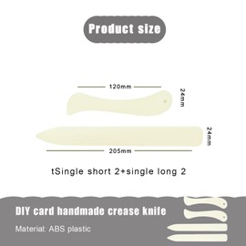 Pack of 4 Folding Legs for Paper, Cutting and Folding Board, Bone Folder, Paper Cutter Folding Machine with Rounded Tip, Folding Board for Paper Plastic Folding Hatchet Craft Bone Folder Cutting