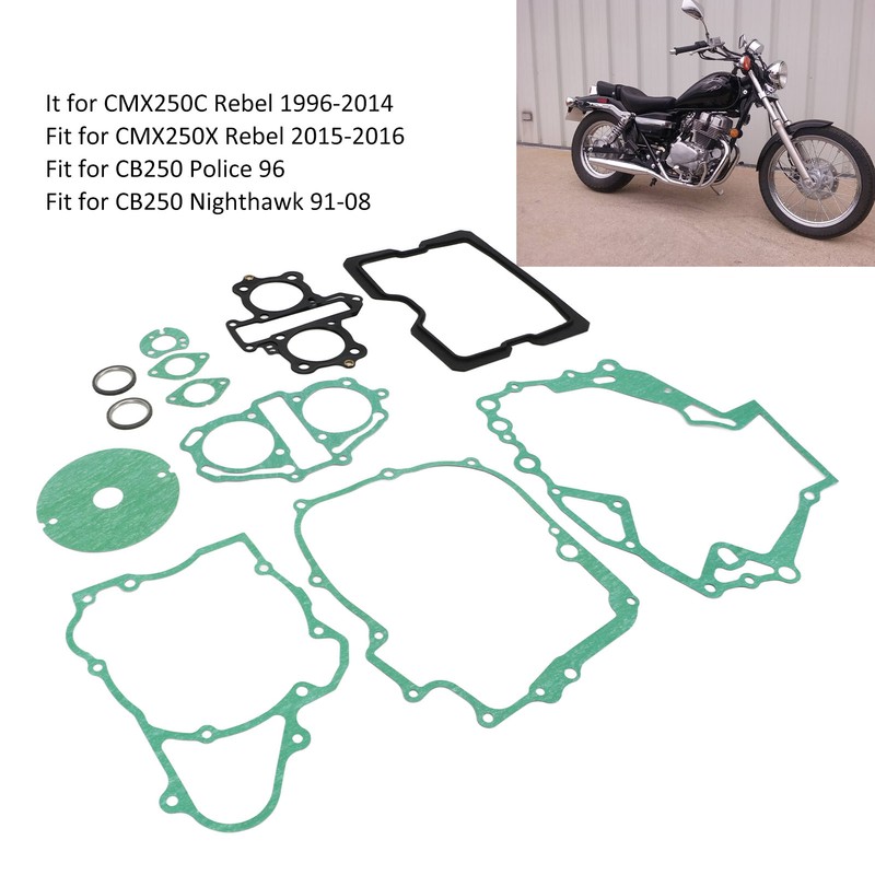 Engine Gasket Set Cylinder Head Clutch Cover Crankcase Central Gaskets