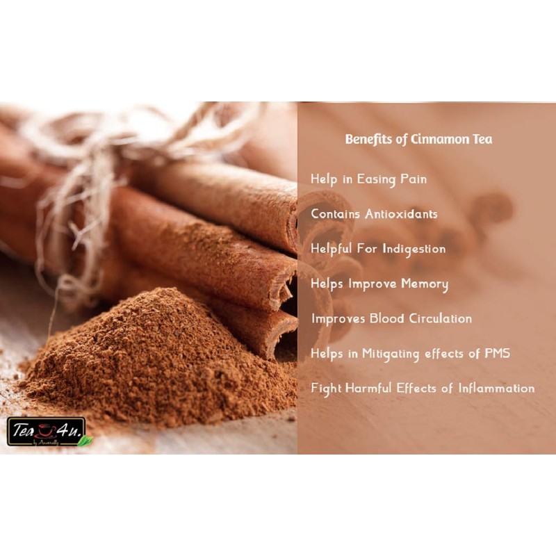 Tea4U Cinnamon Black Tea Bags - Original Ceylon Tea