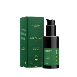 Wildling- Aceite corporal tonificante Aura Rose Pepper de WILDLING: hidrato, suaviza, tonifica y reafirma la piel con pimienta rosa silvestre, M