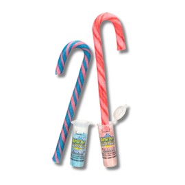 Christmas Candy Canes (Pack of 2, Baby Bottle Pop (Pink & Blue))