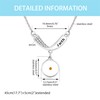 Oneress Inspirational Mustard Seed Faith Necklace, Platinum Plated Cubic Zirconia