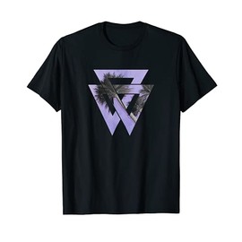 Tropical Palms Geometric Triangle Shapes Graphic T-Shirt