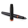 Parker IM Vibrant Rings Fountain Pen | Satin Black Lacquer