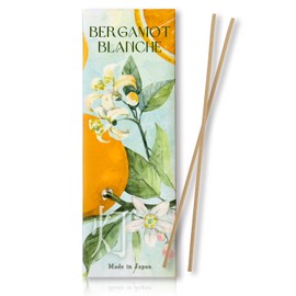 Bergamot Blanche Incense Sticks Approx. 60 Sticks, Made in Japan, Aroma, Natural Origin, Citrus Bergamot, Amber, Incense, No Burner (Length: Approx. 5.3 inches (13.5 cm), Burning Time: Approx. 30 minutes