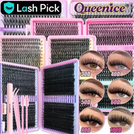 Kit De Extensiones De Pestanas 800pcs C/pegamento Capacidad